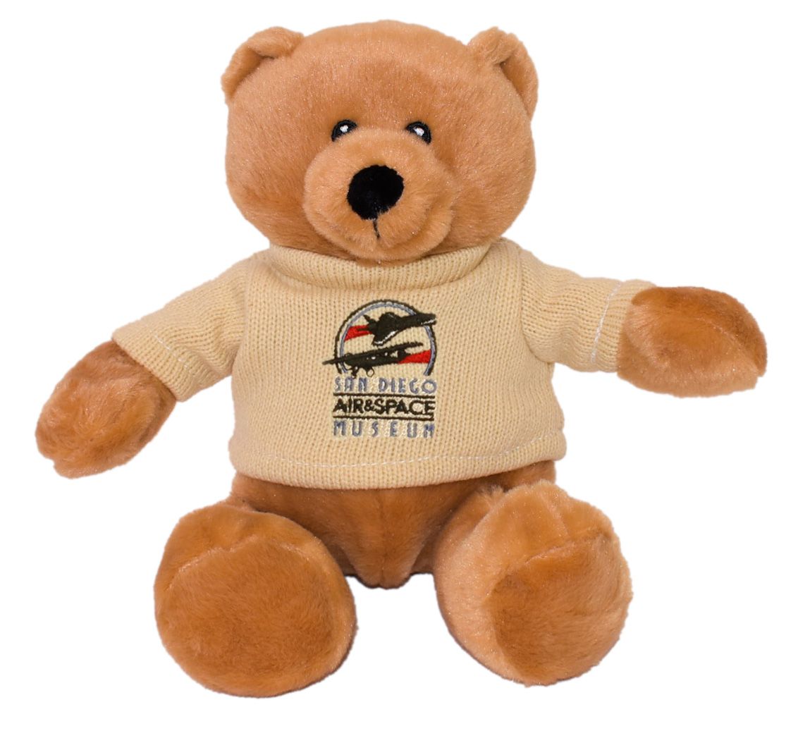 11" Sammy Bear w/Machine Knit Embroidered Sweater
