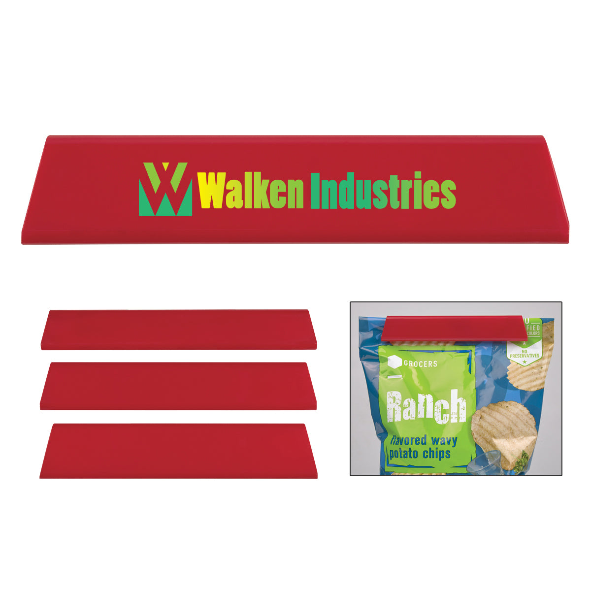 Slip-n-seal 3 Piece Bag Clip Set