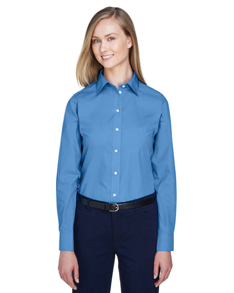 DEVON AND JONES Ladies' Crown Collection® Solid Broadcloth Woven Shirt