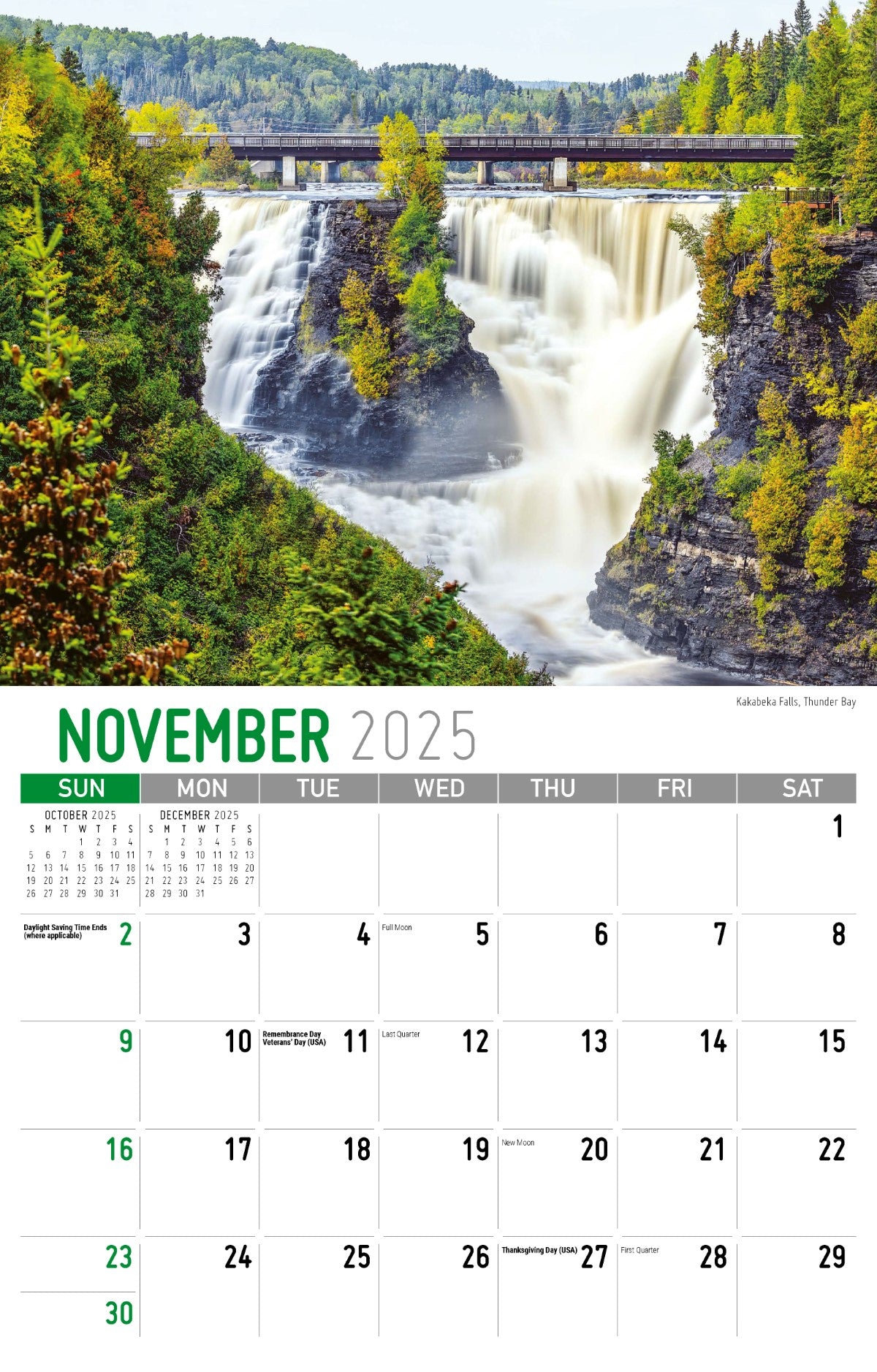 Galleria Wall Calendar 2025 Scenes of Ontario