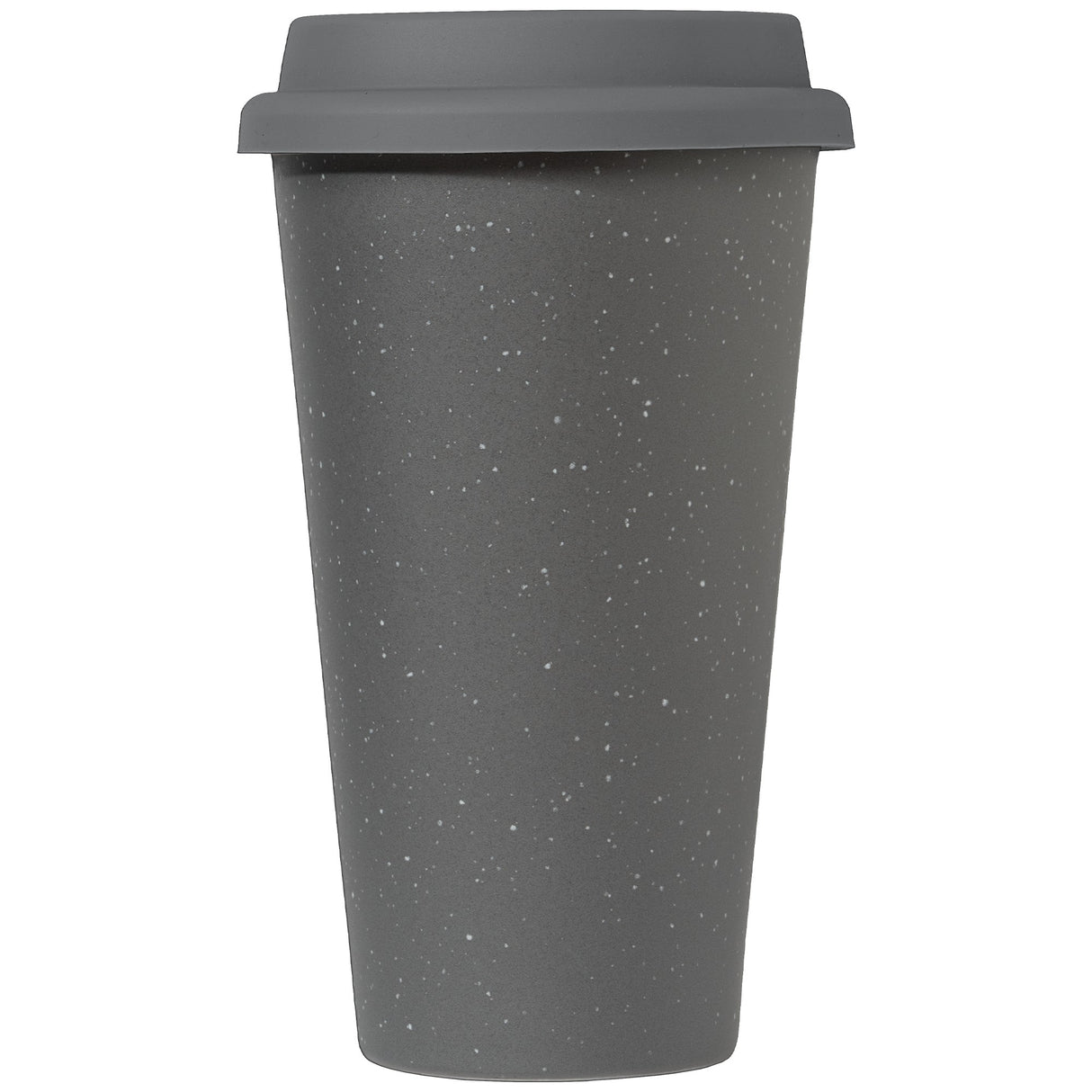 9 oz Double Wall Ceramic Tumbler with Silicone Lid