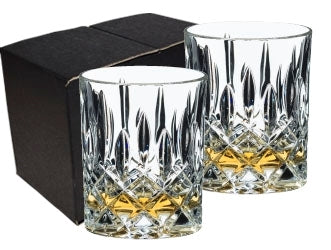 ~ Spey whiskey 10.41oz Riedel crystal glass S/2 in Mystique gift box