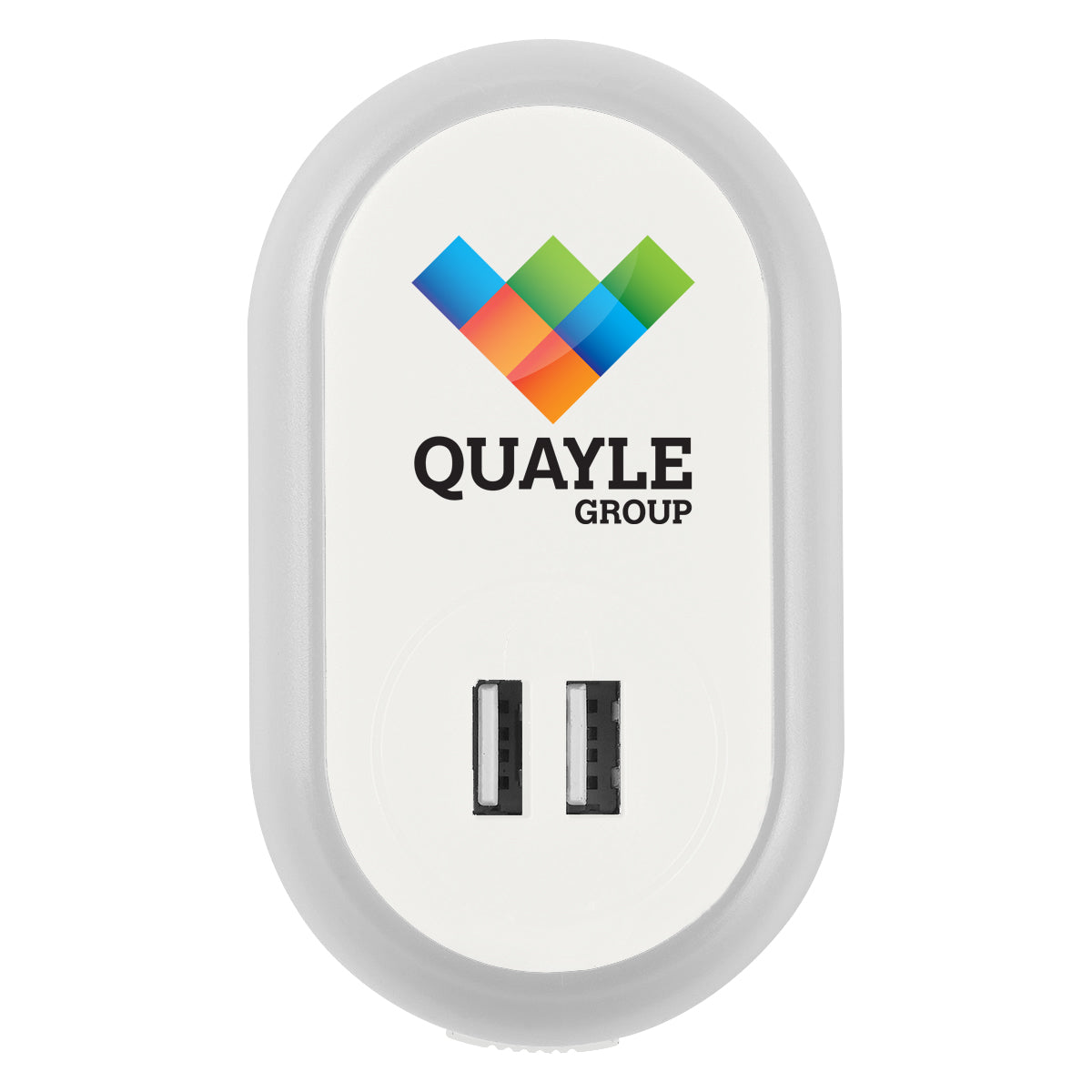 Ul Listed Nightlight A/c Adapter With Dual Usb Ports