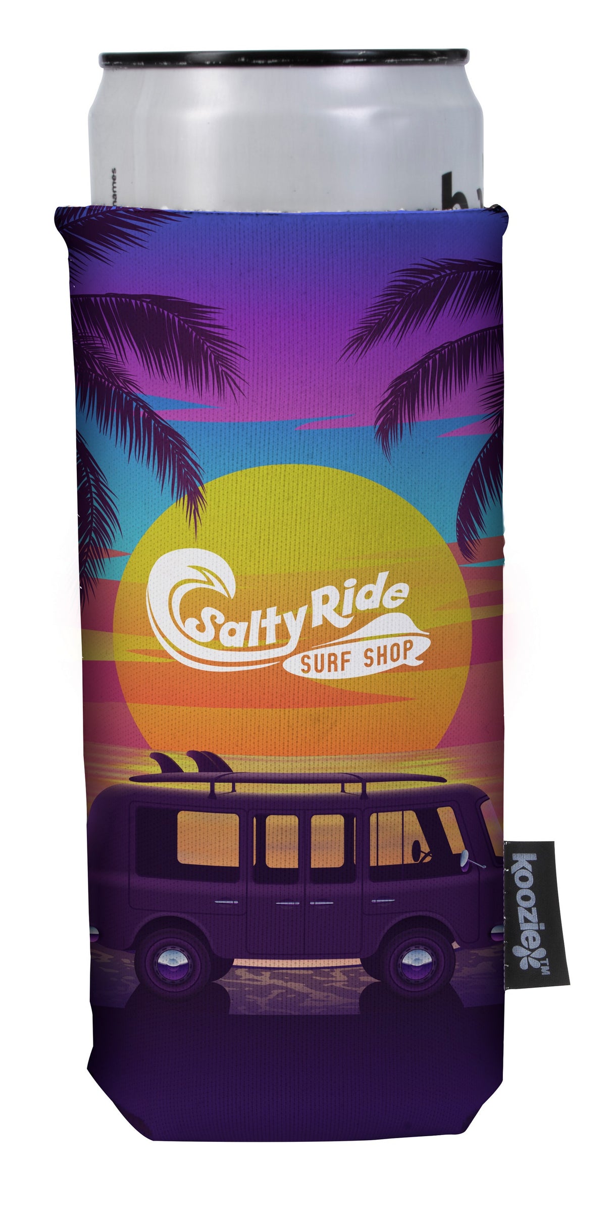 Koozie? Full Color Collapsible Slim Neoprene Can Cooler