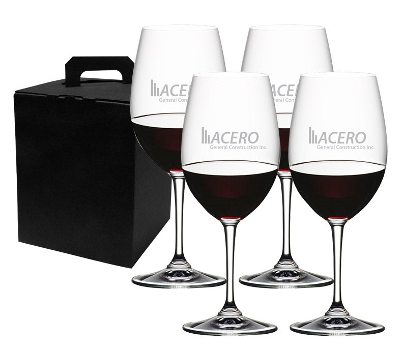 ~ Ellanico 19 3/4oz RIEDEL crystal wine glass Set of 4 in a Noir gift box