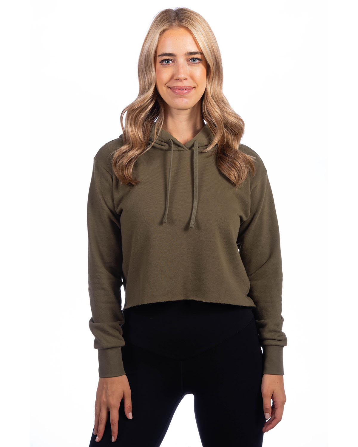 NEXT LEVEL APPAREL Ladies' Cropped Pullover Hooded Sweatshirt