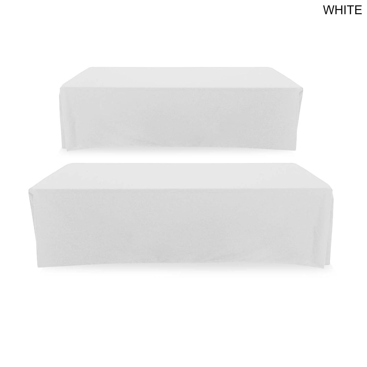 24 Hr Express Ship - Sublimated Table Cloth for 8' table, Drape style, 4 sided, Closed Back