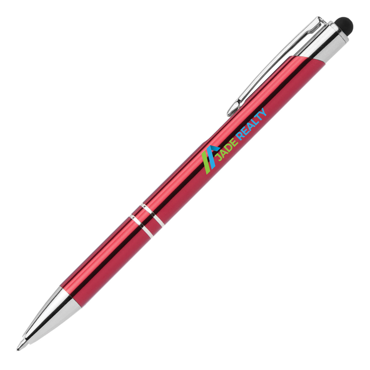 Tres-Chic w/Stylus - ColorJet - Full Color Metal Pen