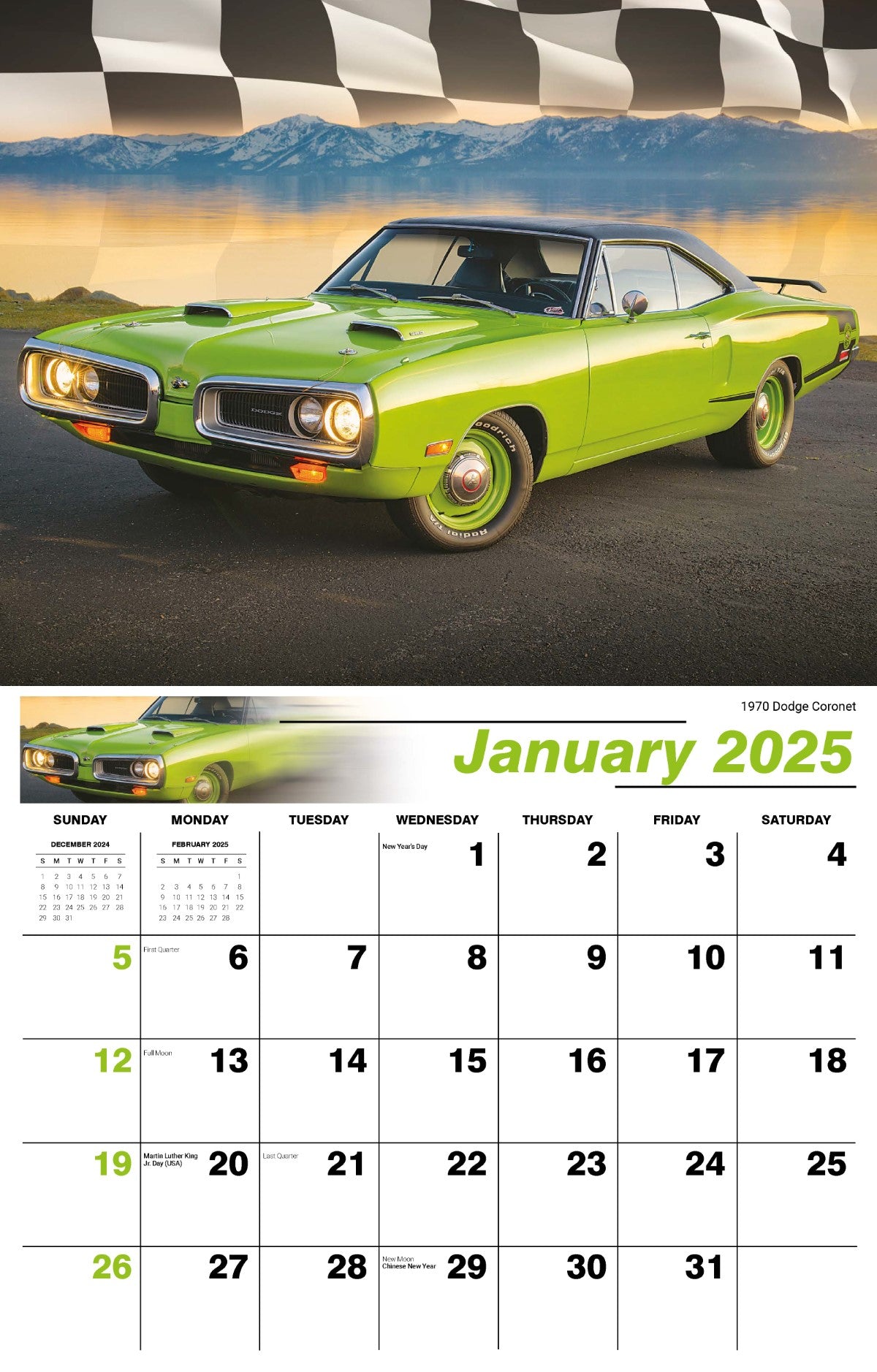 Galleria Wall Calendar 2025 Road Warriors