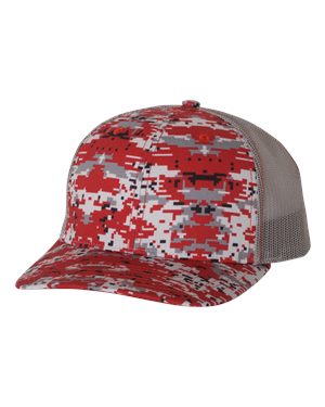 000458 Richardson® Patterned Snapback Trucker Cap