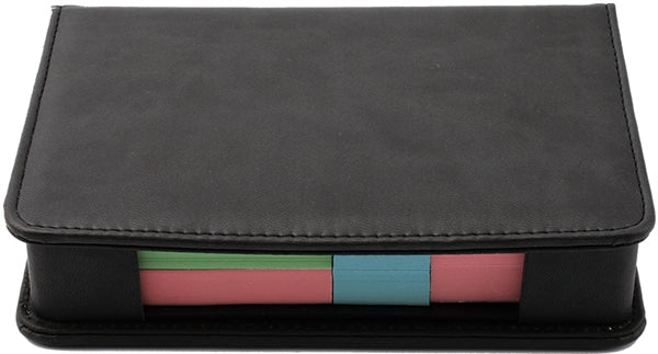 Sticky Note Holder black simuleather