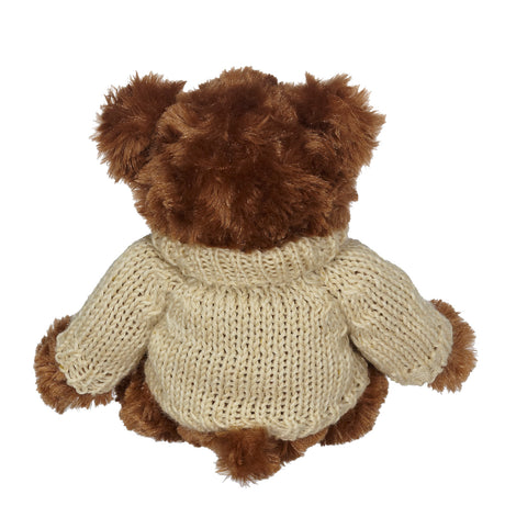 11" Fergus Bear w/Hand Knit Embroidered Sweater