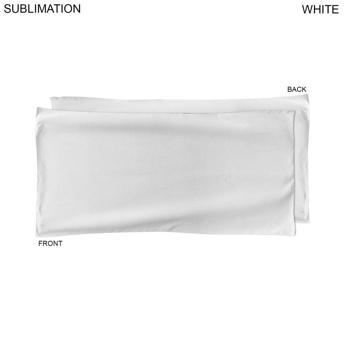 72 Hr Fast Ship - Absorbent Microfiber Dri-Lite Terry White Pool Towel 20x40, Sublimated