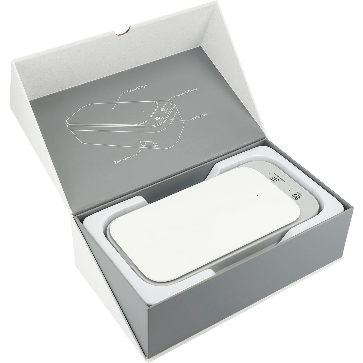 Ultrasonic Cleaner Wireless Charging UV Sanitizer