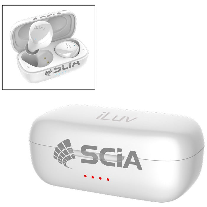 iLuv® Wireless Button-Free Earbuds & Charger Case