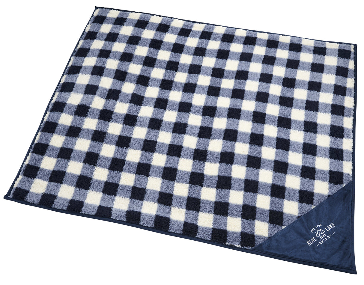 Field & Co.® Double Sided Plaid Sherpa Blanket