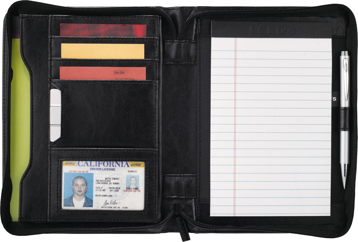 Renaissance Jr. Zippered Padfolio w FSC® Mix Paper
