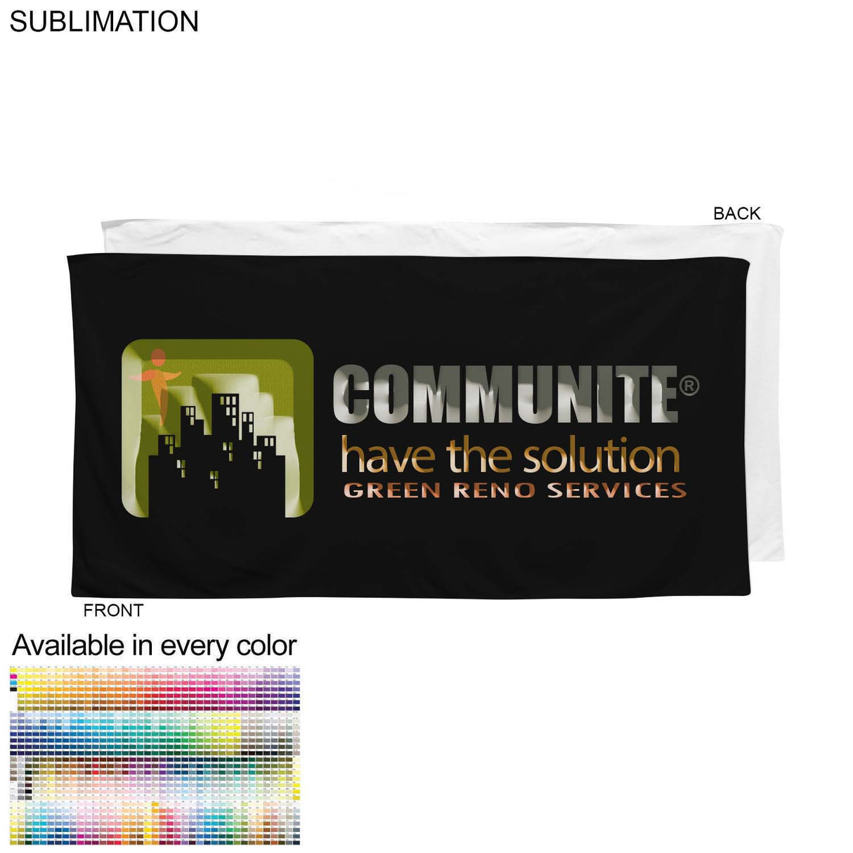 Colored Plush and Soft Velour Terry Cotton Blend Beach Pool Towel, 24x48, Sublimated Edge to Edge