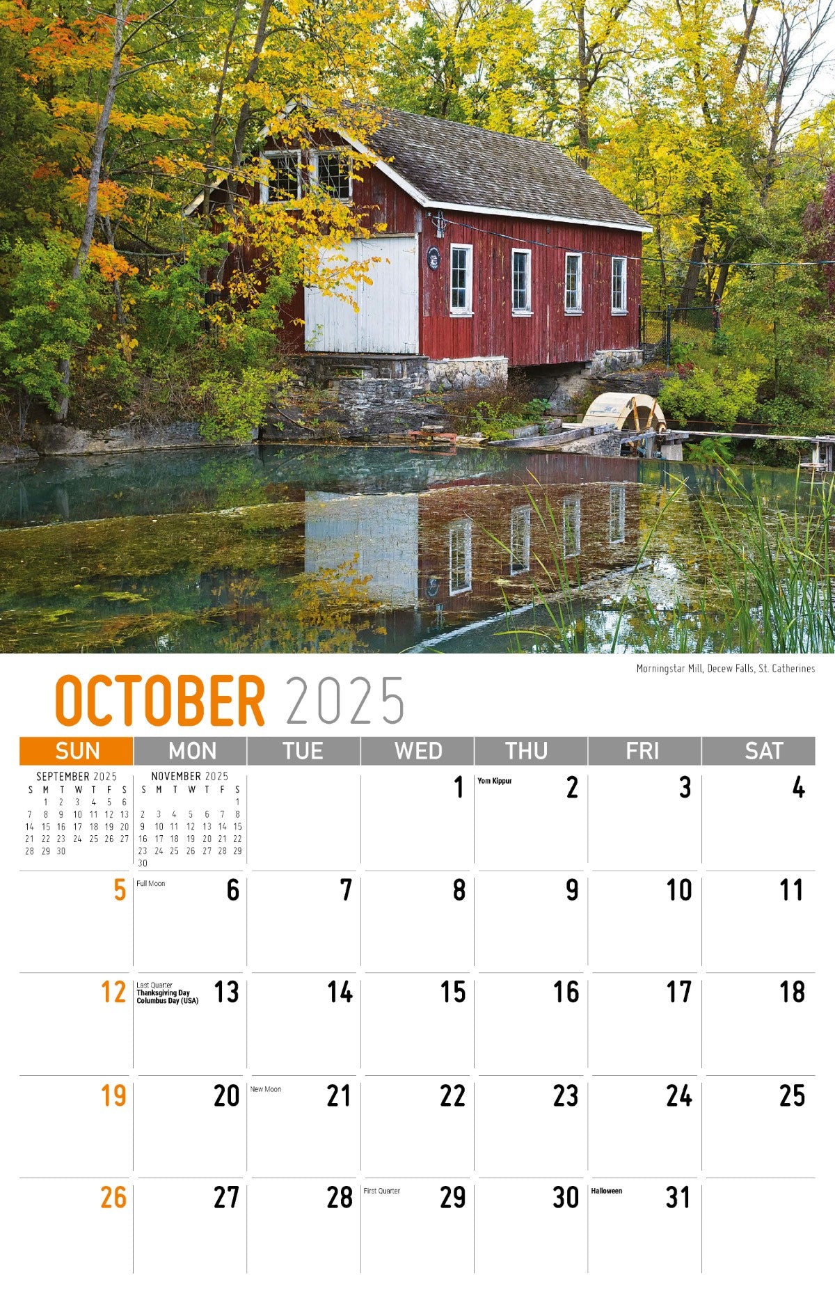 Galleria Wall Calendar 2025 Scenes of Ontario
