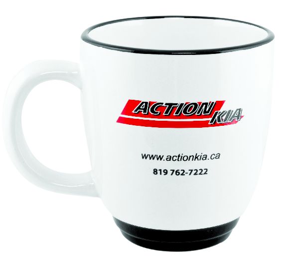 Halo 14oz white/black mug