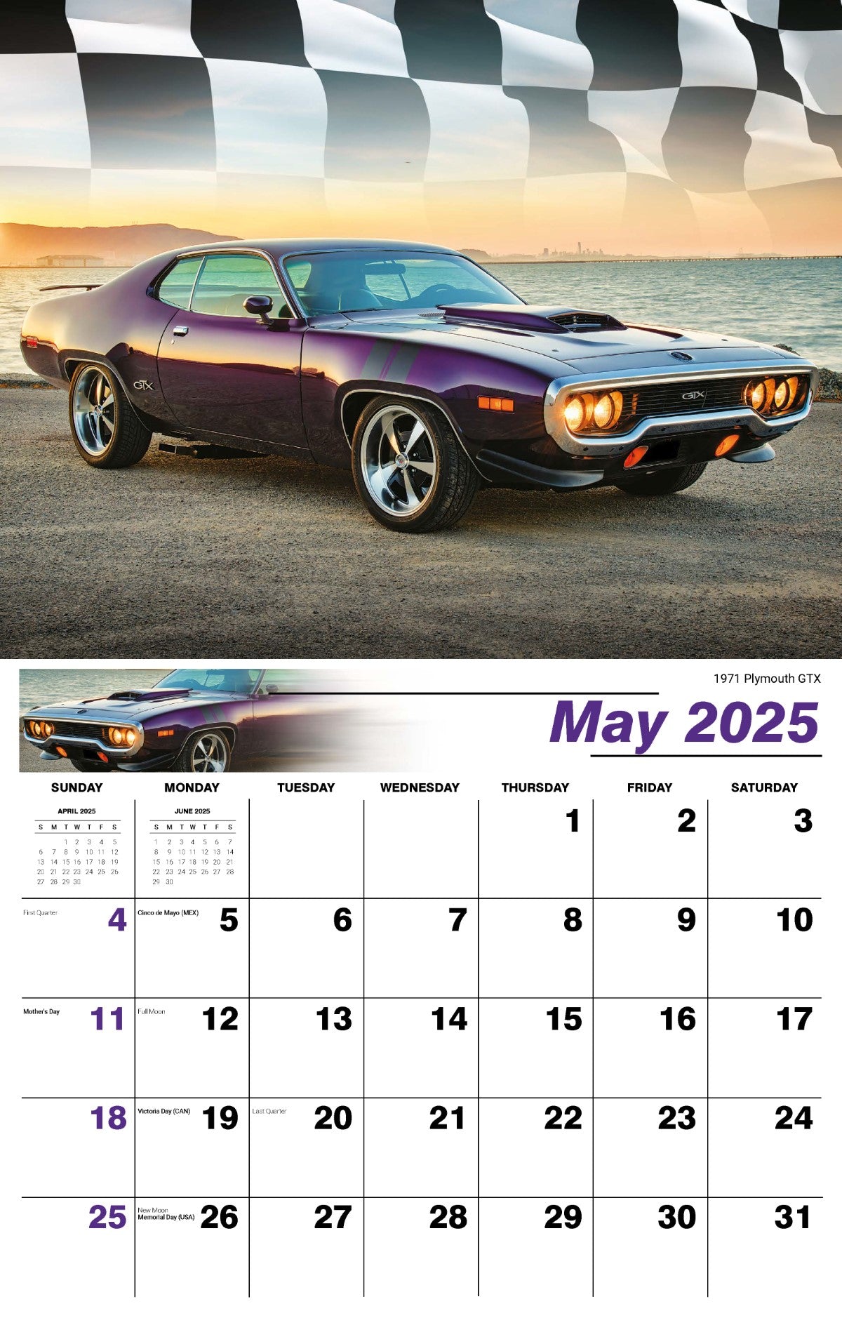 Galleria Wall Calendar 2025 Road Warriors