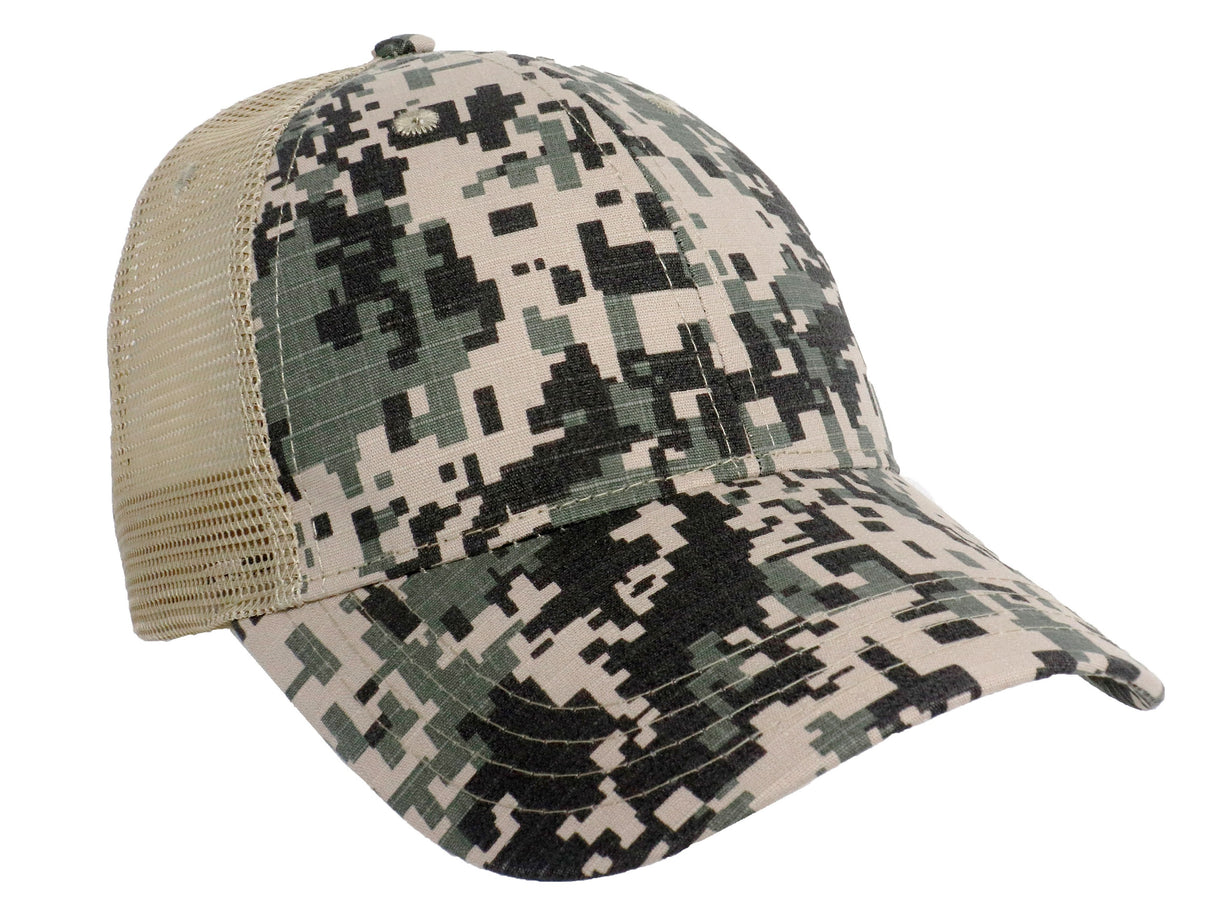 Digital Camouflage Mesh Back Cap