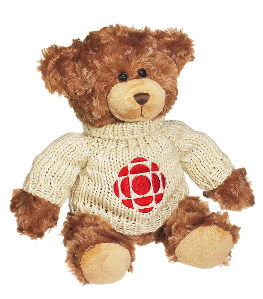 11" Roary Bear w/Hand Knit Embroidered Sweater