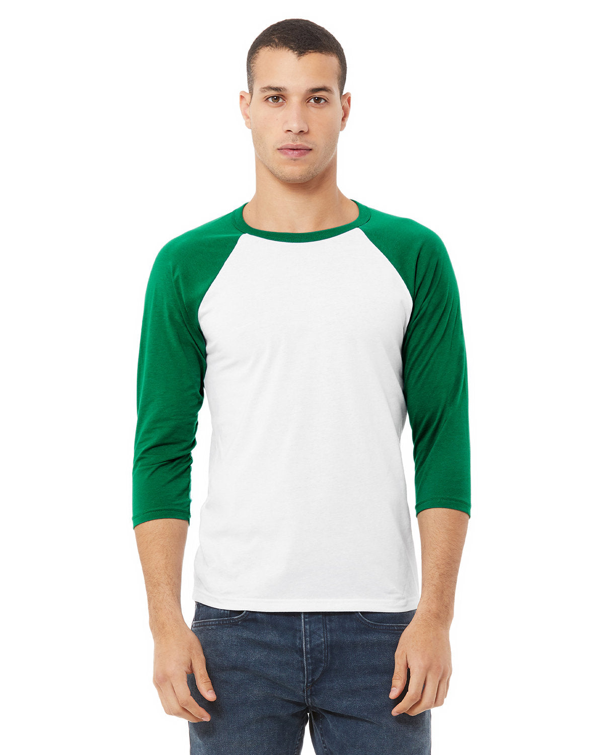 BELLA+CANVAS Unisex 3/4-Sleeve Baseball T-Shirt