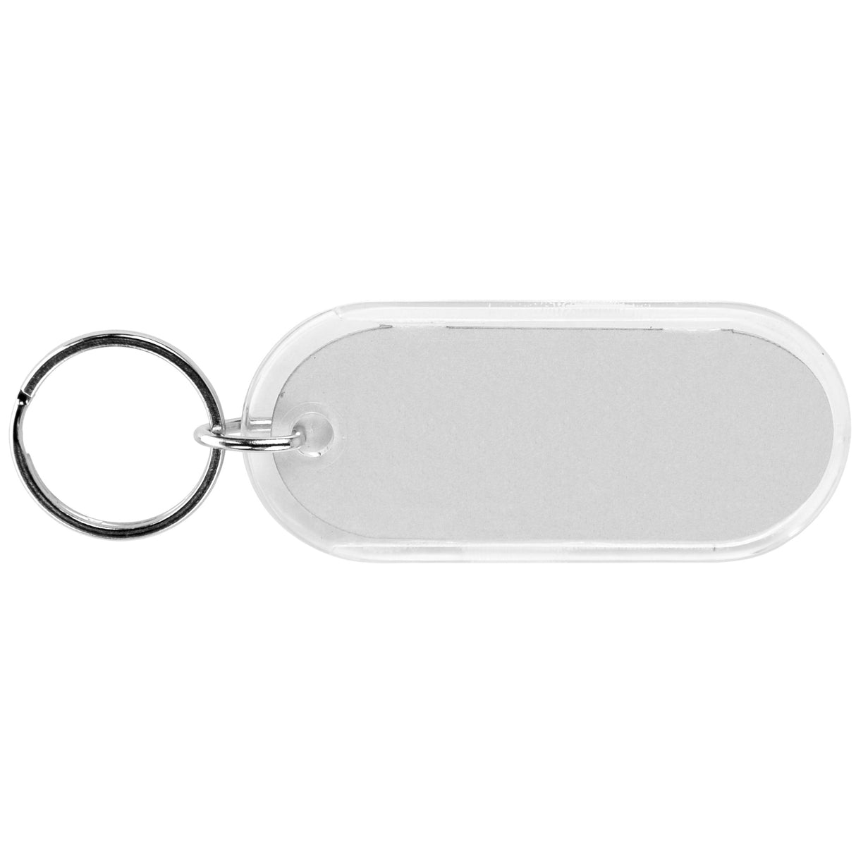 Long Oval Crystal Key Tag