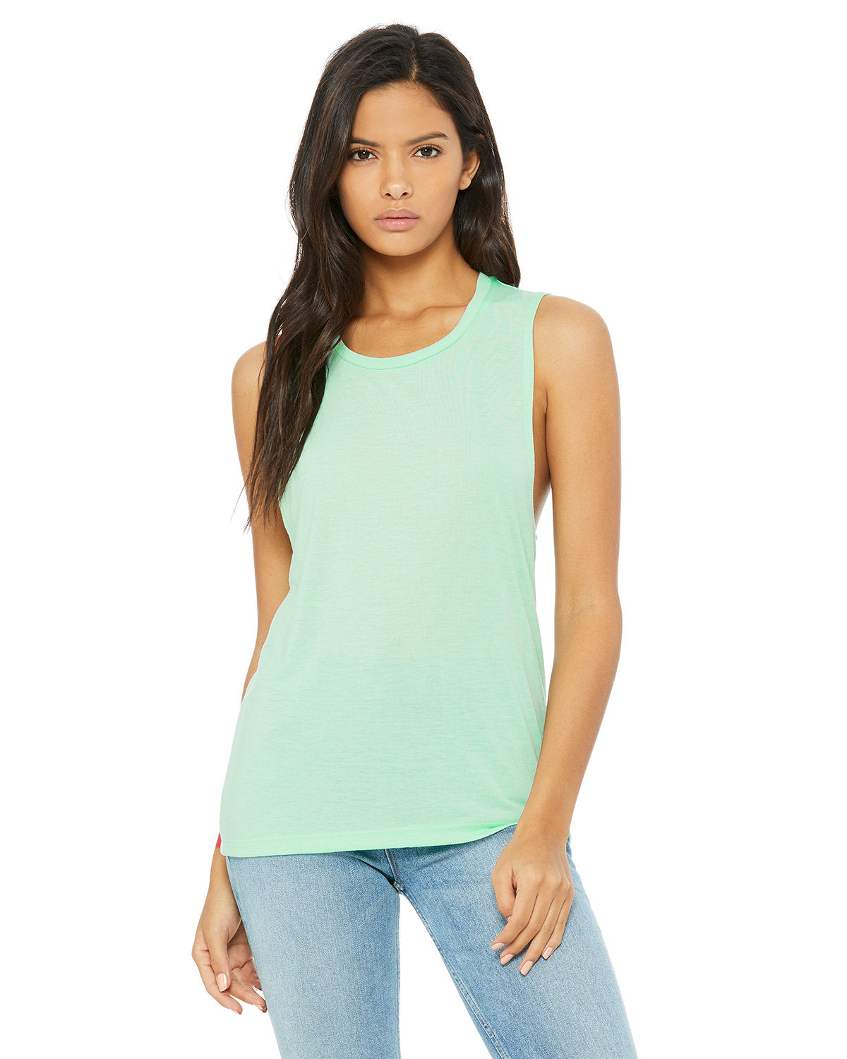 BELLA+CANVAS Ladies' Flowy Scoop Muscle Tank