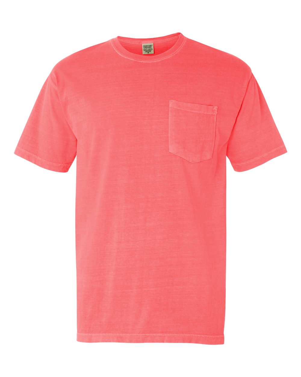 000444 Comfort Colors® Garment-Dyed Heavyweight Pocket T-Shirt