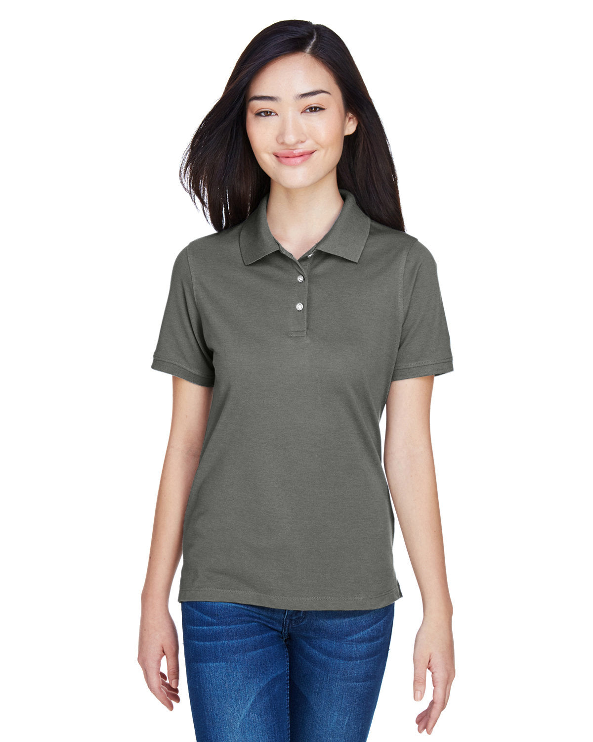 Harriton Ladies' 5.6 oz. Easy Blend? Polo