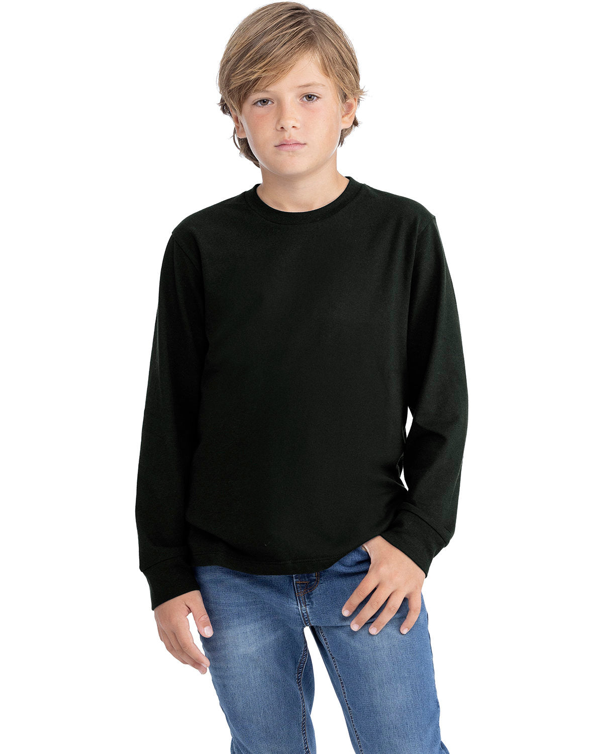 000088 NEXT LEVEL APPAREL Youth Cotton Long Sleeve T-Shirt