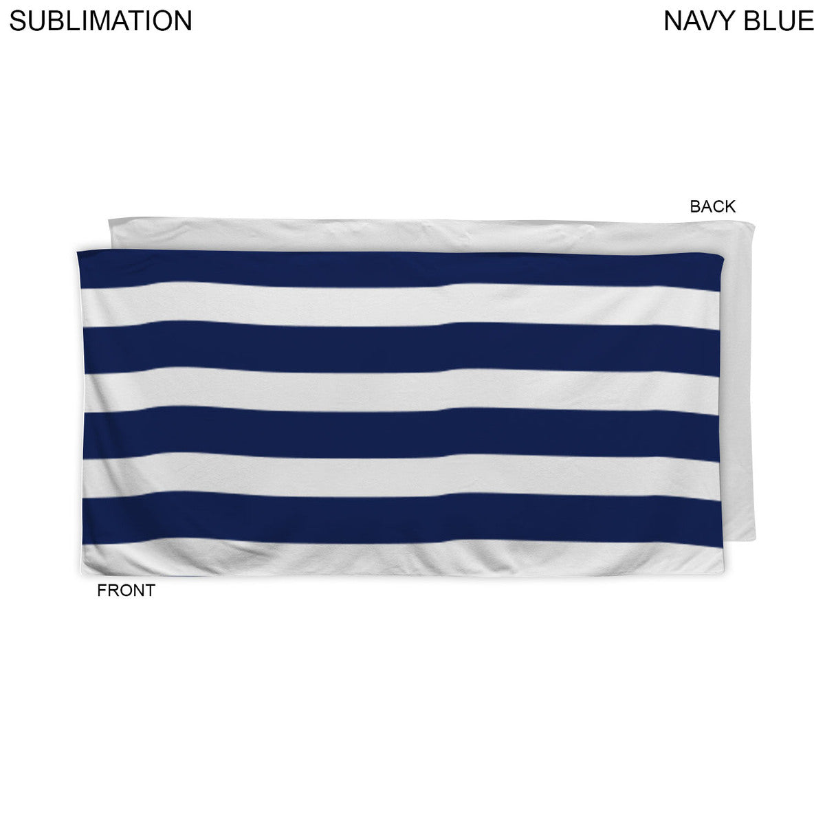 72 Hr Fast Ship - Cabana Stripe Sublimated, Absorbent Microfiber Dri-Lite Terry Beach Towel, 30x60