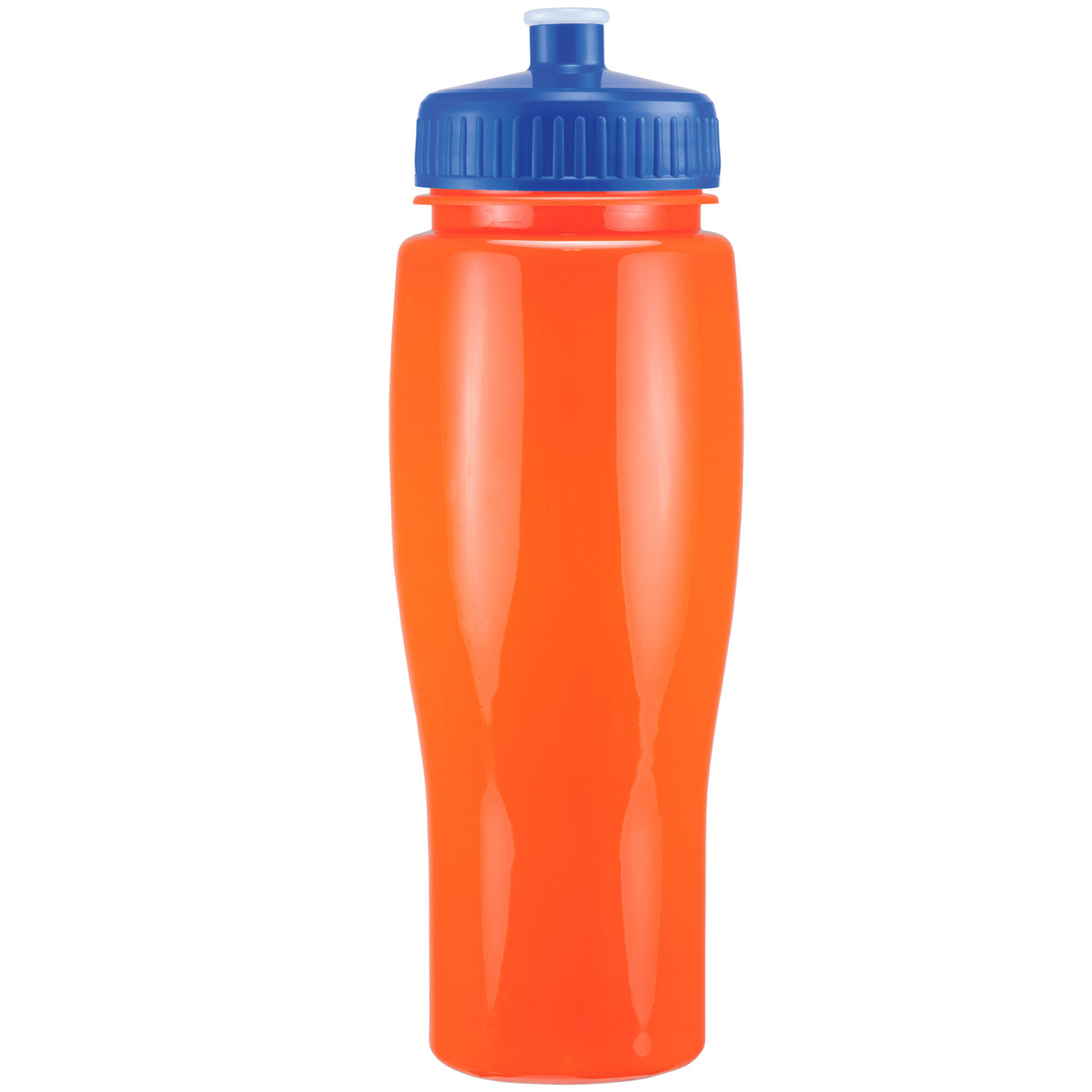 24 Oz. Contour Bottle w/ Push Pull Lid - Solid Colors