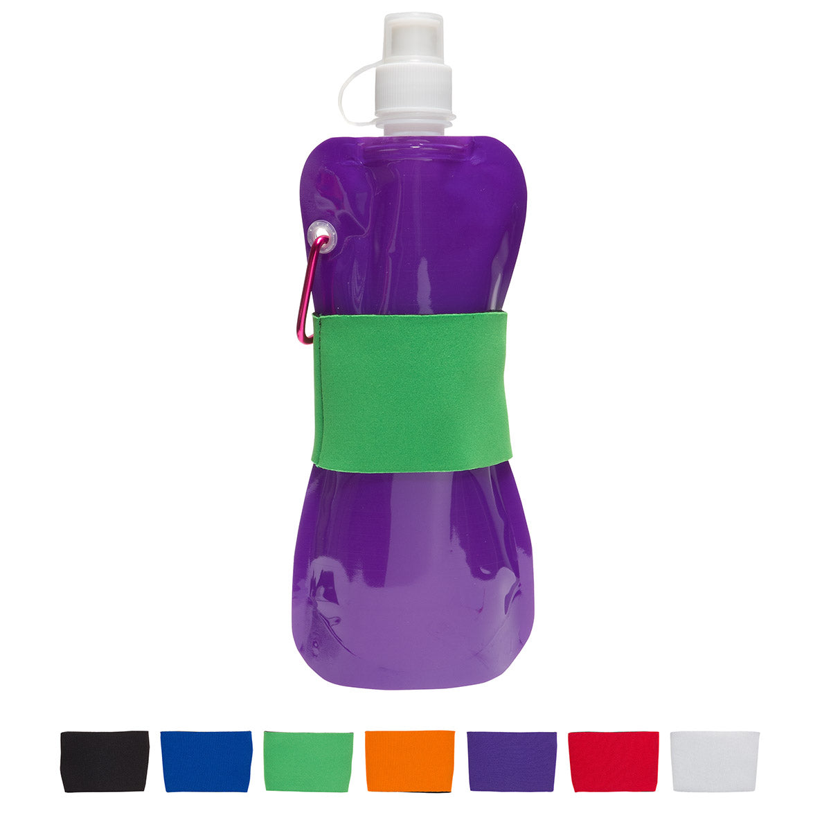 Comfort Grip Flex 16 oz Water Bottle with Neoprene Waist Sleeve