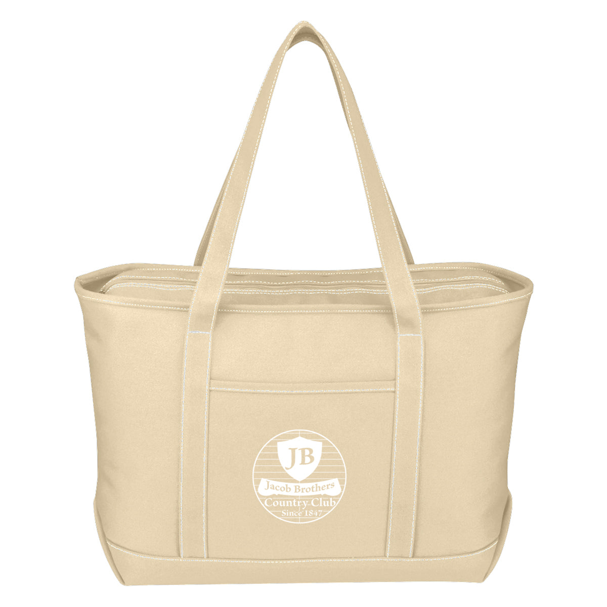 Large Cotton Canvas Yacht Tote Bag