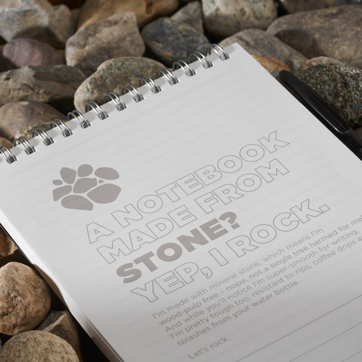 5" x 7" Mineral Stone Field Reporter Notebook w/Pe