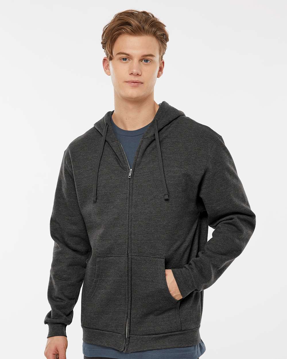 Tultex® Unisex Full-Zip Hooded Sweatshirt