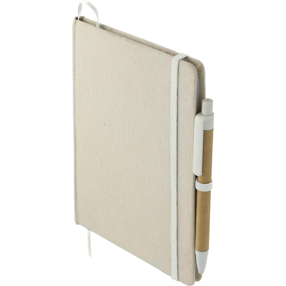 5" x 7" Organic Cotton Bound Notebook w/Pen