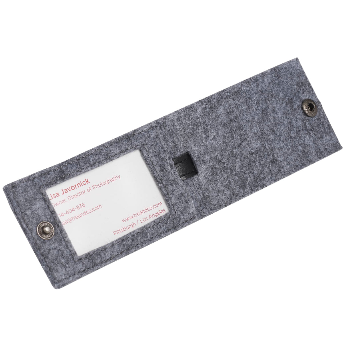 000274 The Goods Recycled Felt Luggage Tag