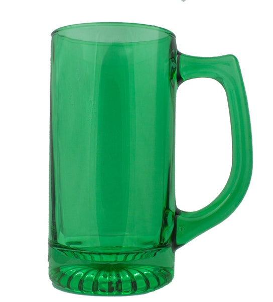 Sports mug 13oz emerald coloured glass