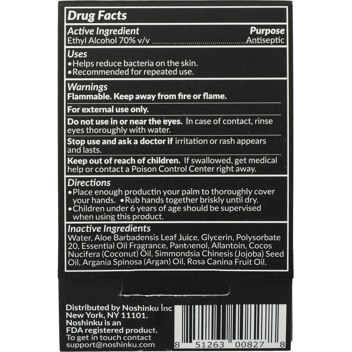 Noshinku Refillable Pocket Hand Sanitizer 0.6oz