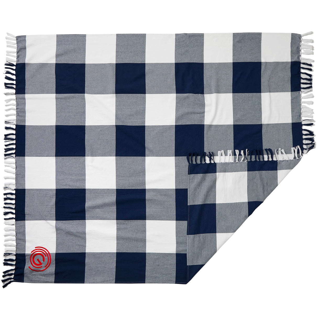 Field & Co. 100% Organic Cotton Check Throw Blanket