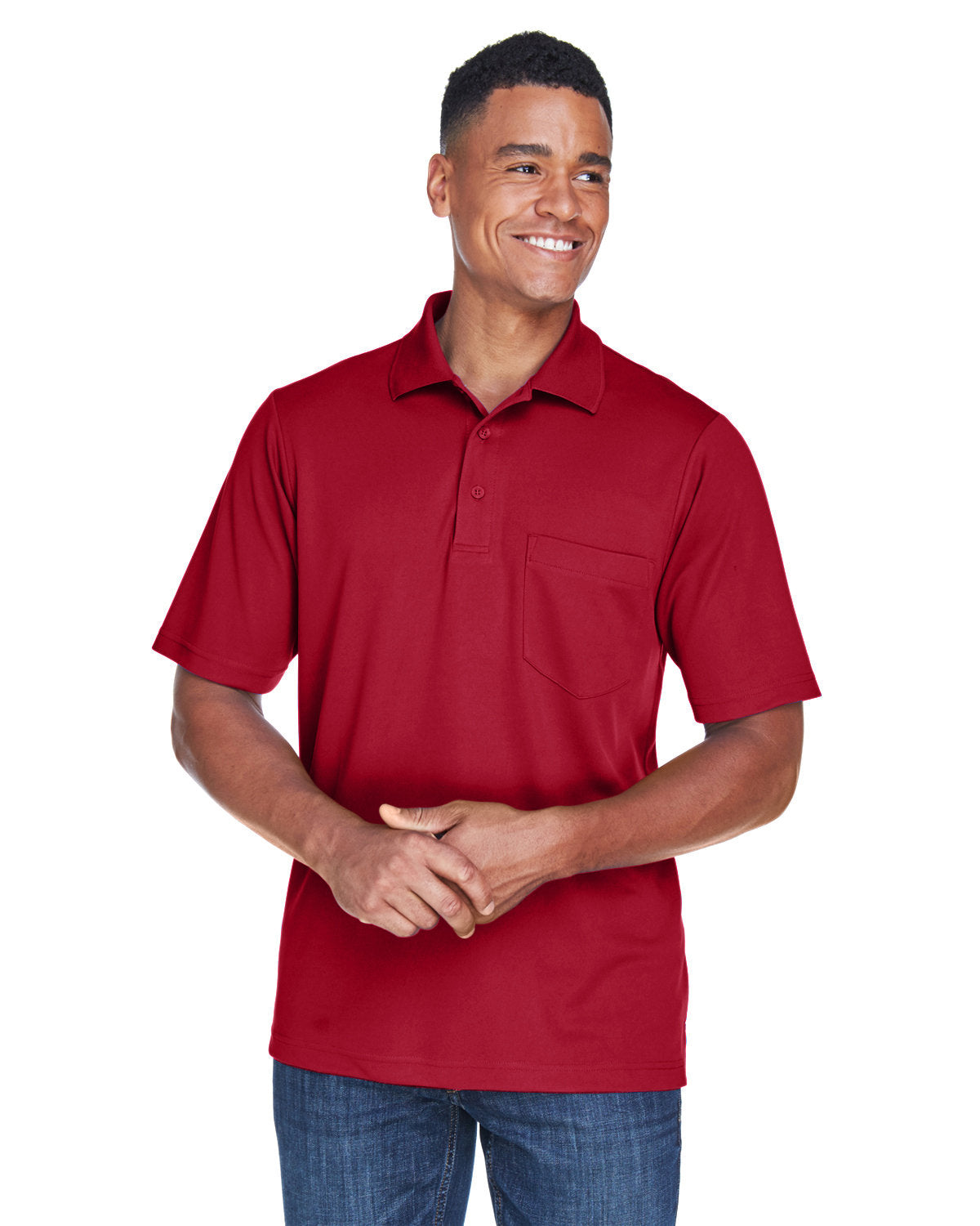 000153 CORE 365 Men's Origin Performance Piqué Polo with Pocket