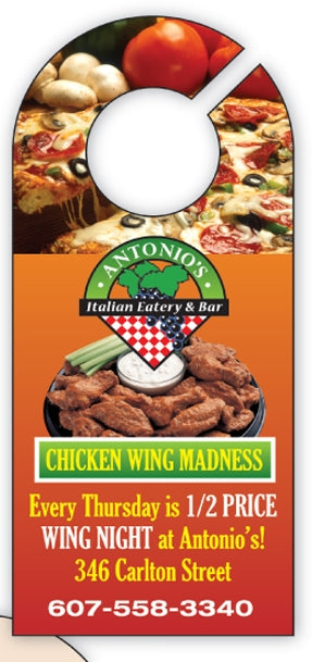 Styrene Door Hanger (3 1/2"x8")