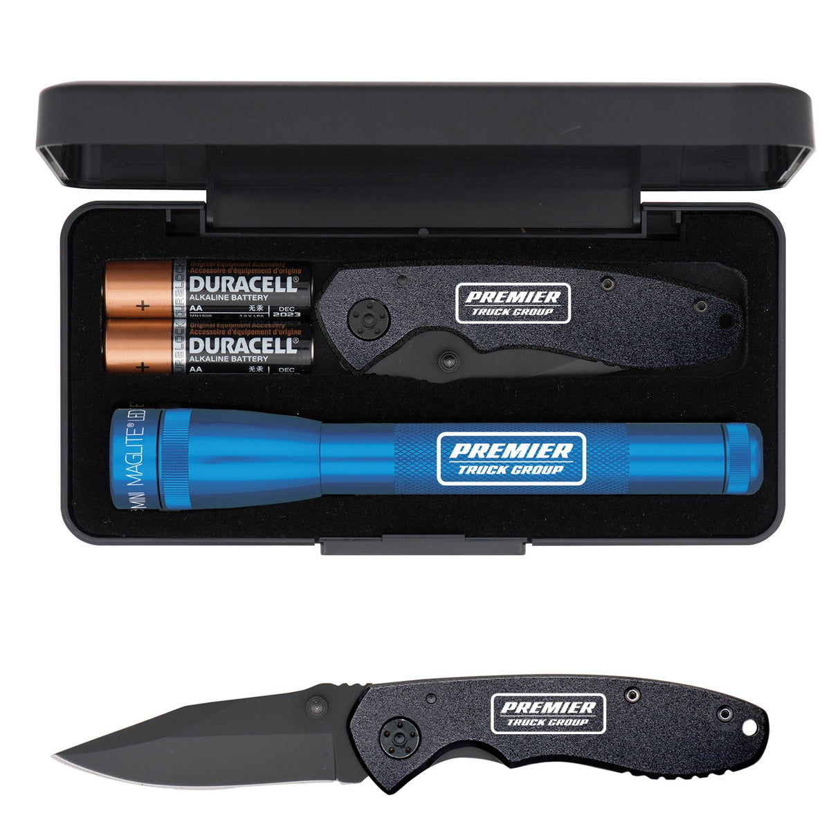 LED Mini Maglite® With Warhawk Pocket Knife