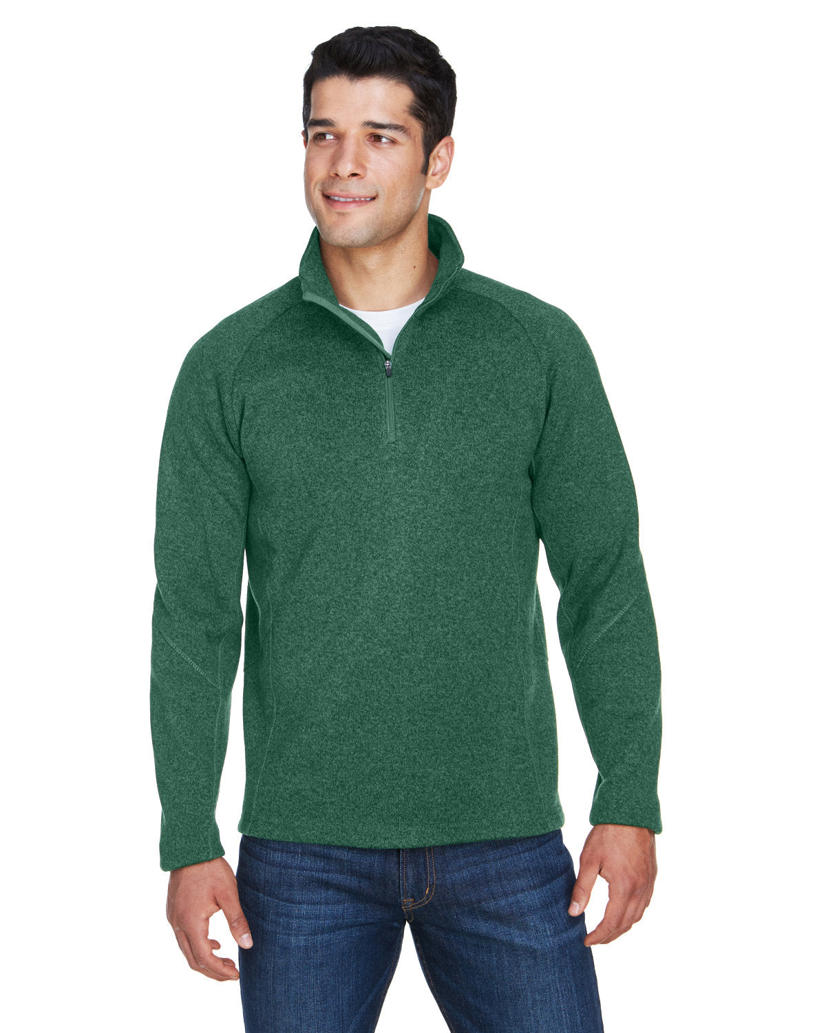 DEVON AND JONES Adult Bristol Sweater Fleece Quarter-Zip