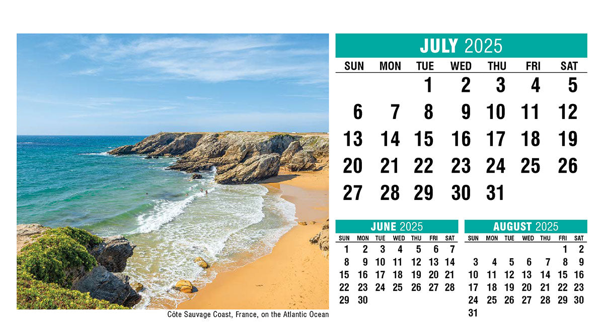 Galleria Sun, Sand & Surf Desk Tent Calendar
