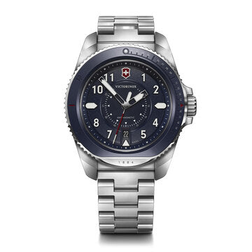 Journey Stainless Steel Watch w/Blue Dial